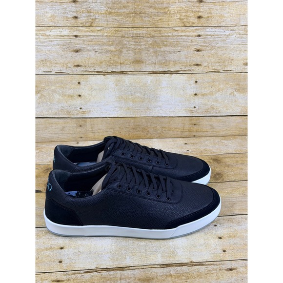 Novella Other - Novella No 1780 Mens Black Leather Suede Low Top Sneakers Size 12 NEW